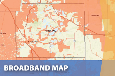 Broadband Otter Tail County - Broadband Availability Map 