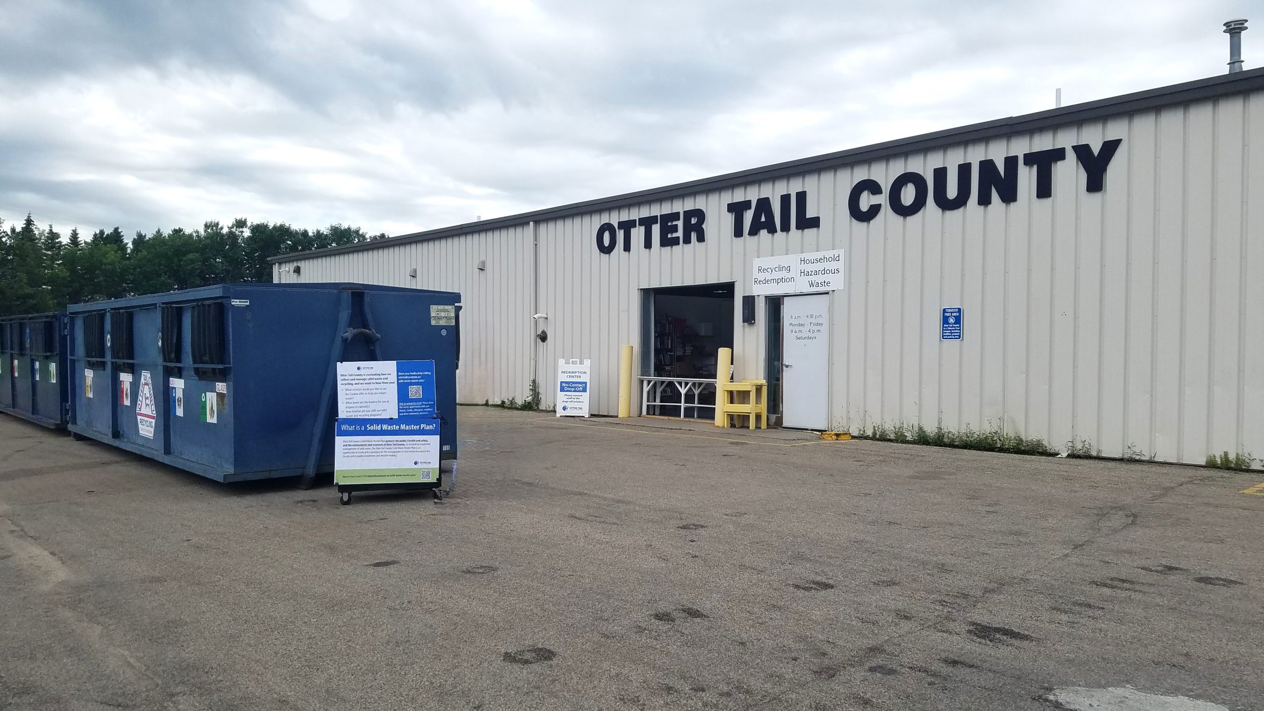 Household Hazardous Waste and Recycling Redemption Otter Tail County, MN