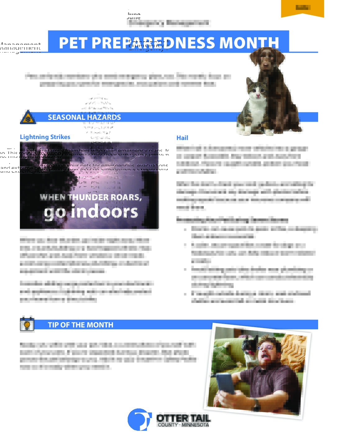 January preparedness tip sheet