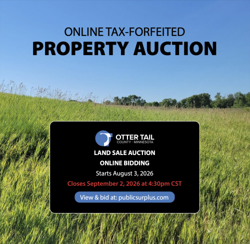 Cover of the property forfeiture sales booklet. Bid at publicsurplus.com.