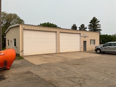 Exterior view of the Parkers Prairie highway garage